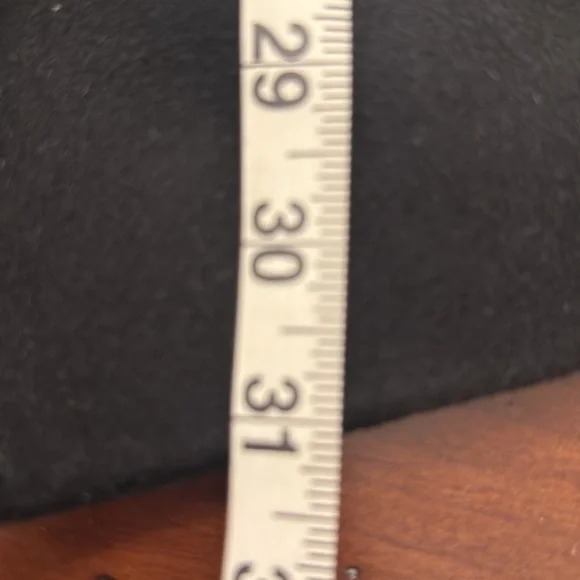 Women's Black Double-Breasted Coat - Picture 10 of 10